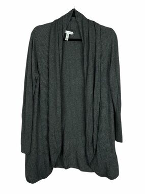 ✨3/$20✨ Leith Casual Cotton Wool Blend Open Front Ribbed Long Sleeve Cardigan